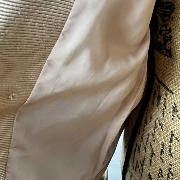 Talbots Tan Blazer Jacket Size 4 Petite Talbots Double Breasted - Picture 10 of 15